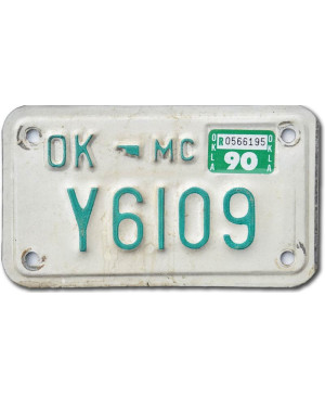 Moto americká ŠPZ Oklahoma Y6109