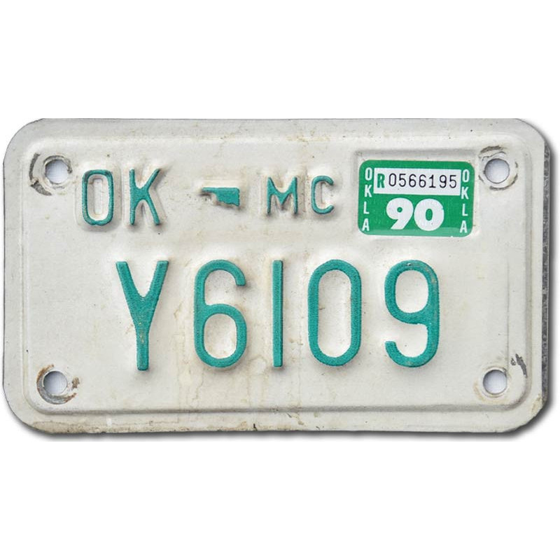 Moto americká ŠPZ Oklahoma Y6109