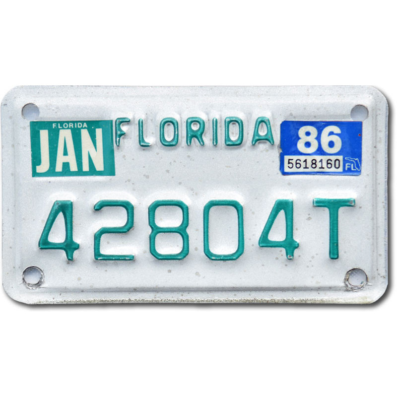 Moto americká ŠPZ Florida 42804T