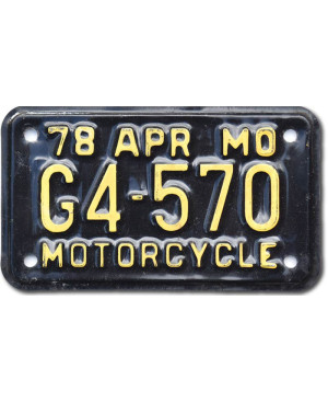 Moto Americká ŠPZ Missouri G4 570