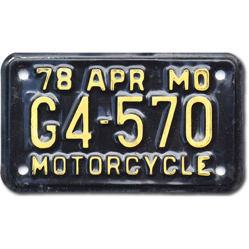 Moto Americká ŠPZ Missouri G4 570