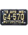 Moto Americká ŠPZ Missouri G4 570