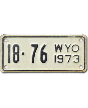 Moto americká ŠPZ Wyoming 18-76