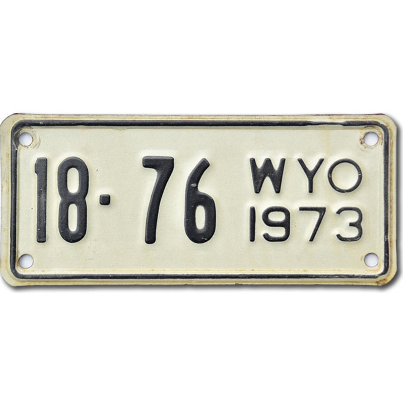 Moto americká ŠPZ Wyoming 18-76
