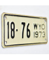 Moto americká ŠPZ Wyoming 18-76
