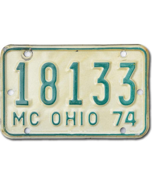 Moto americká ŠPZ Wisconsin 6556