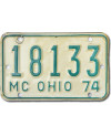 Moto americká ŠPZ Wisconsin 6556