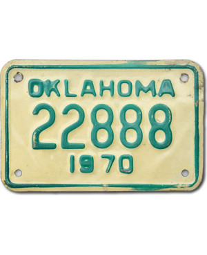 Moto americká ŠPZ Oklahoma 22888