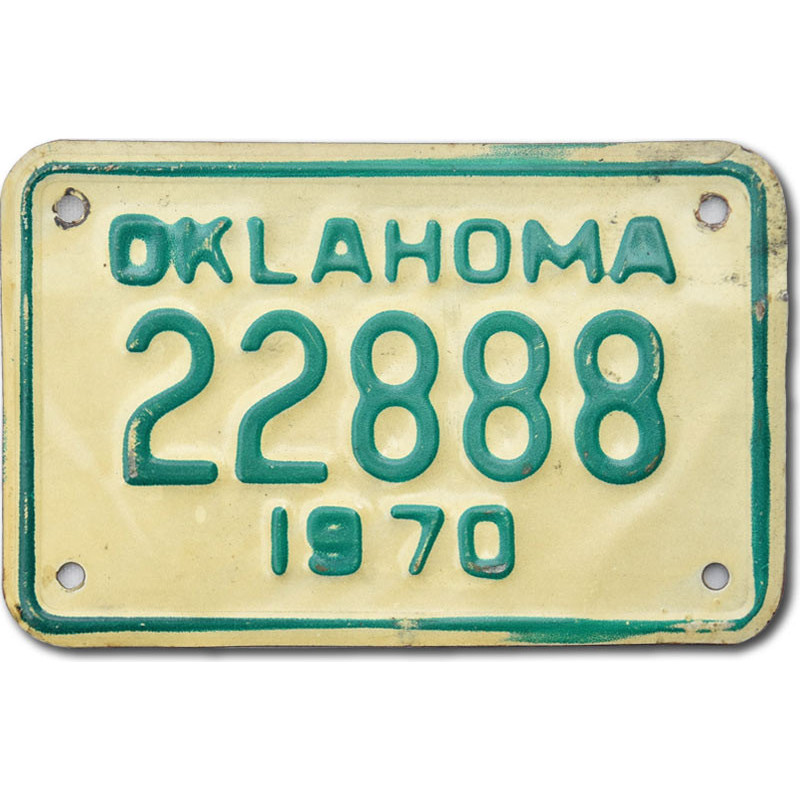Moto americká ŠPZ Oklahoma 22888