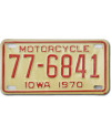 Moto americká ŠPZ Iowa 77-6841