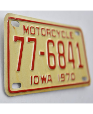 Moto americká ŠPZ Iowa 77-6841