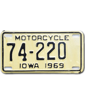 Americká SPZ Iowa 74-220 moto