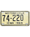 Americká SPZ Iowa 74-220 moto