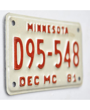 Americká SPZ Minnesota D95-548 moto