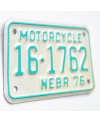 Americká SPZ Nebraska 16-1762 moto