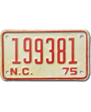Americká SPZ North Carolina 199381 moto