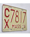 Americká SPZ Massachusetts 1976 CX7817 moto