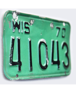 Americká SPZ Wisconsin 1970 Green 41043 moto