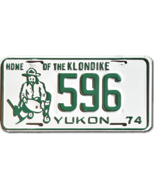 Kanadská ŠPZ Yukon 1974 Home Of The Klondike 596