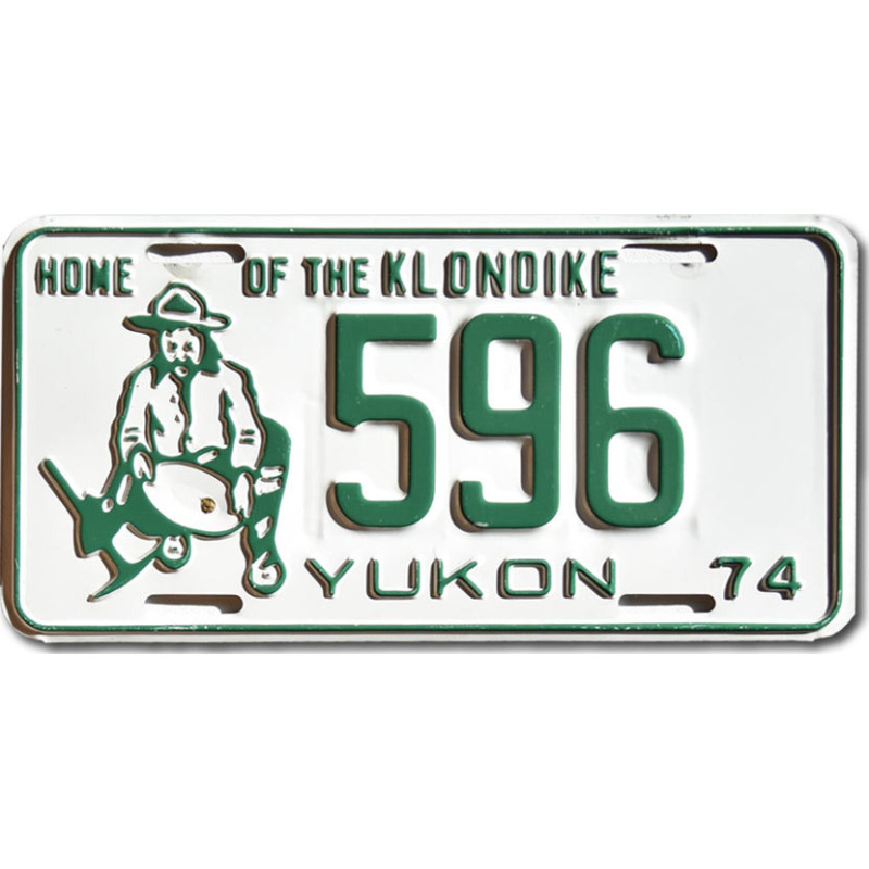 Kanadská ŠPZ Yukon 1974 Home Of The Klondike 596