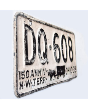 Americká ŠPZ Ohio 1938 Anniversary DQ-608