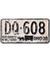 Americká ŠPZ Ohio 1938 Anniversary DQ-608