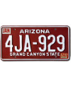 Americká ŠPZ Arizona Red 4JA-629