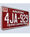 Americká ŠPZ Arizona Red 4JA-629