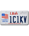 Americká ŠPZ Utah In God We Trust