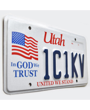 Americká ŠPZ Utah In God We Trust