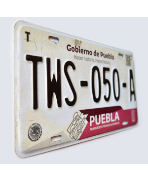 Mexická ŠPZ Puebla TWS-050-A