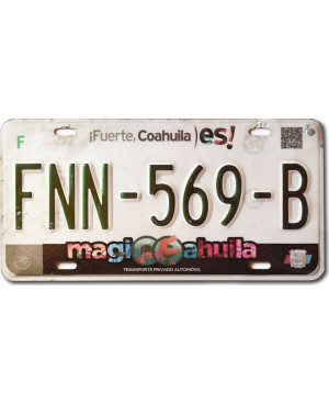 Mexická ŠPZ Coahuila Magic FNN-569-B