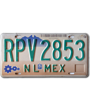Mexická ŠPZ Nuevo León RPV 2853