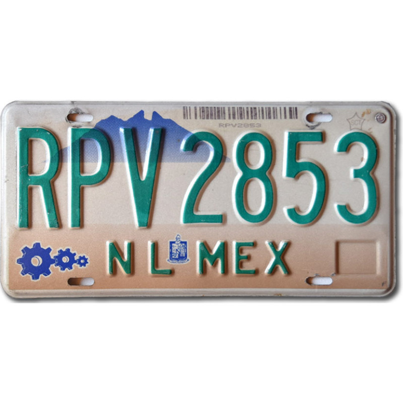 Mexická ŠPZ Nuevo León RPV 2853