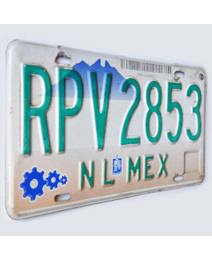 Mexická ŠPZ Nuevo León RPV 2853