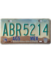 Mexická ŠPZ Aguascaliantes ABR 5214
