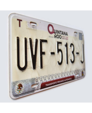 Mexická ŠPZ Quintana Roo UVF-513-J