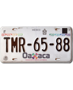 Mexická ŠPZ Oaxaca TMR-65-88