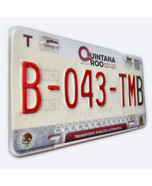 Mexická ŠPZ Quintana Roo B-043-TMB