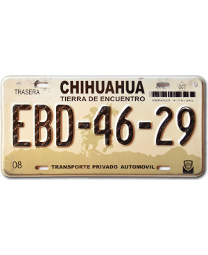 Mexická ŠPZ Chihuahua EBD-46-29