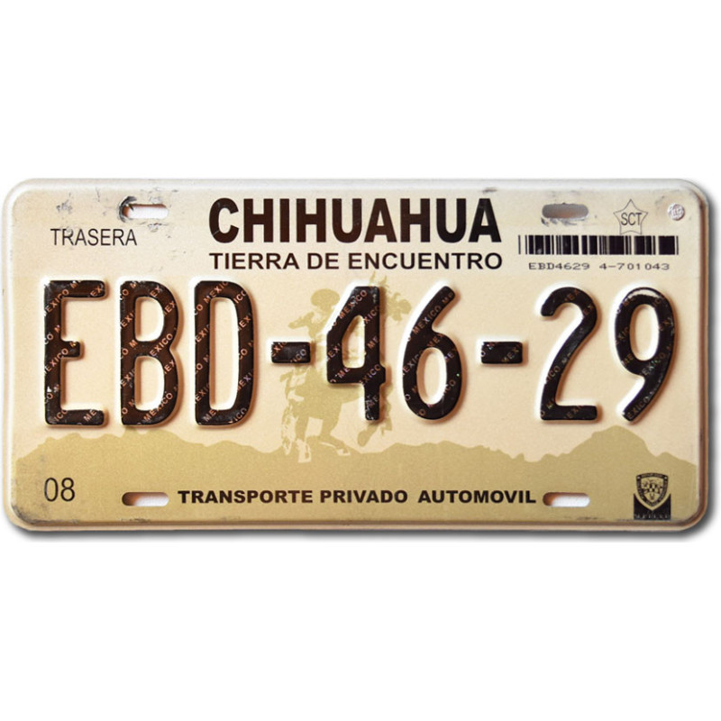 Mexická ŠPZ Chihuahua EBD-46-29