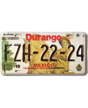 Mexická ŠPZ Durango FZH-22-24