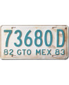 Mexická ŠPZ Guanajuato 73680D