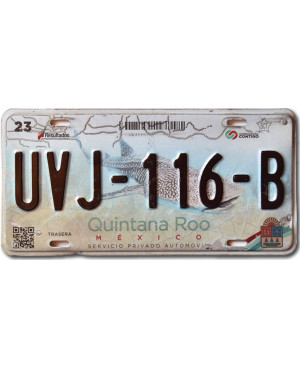 Mexická ŠPZ Quintana Roo UVJ-116-B