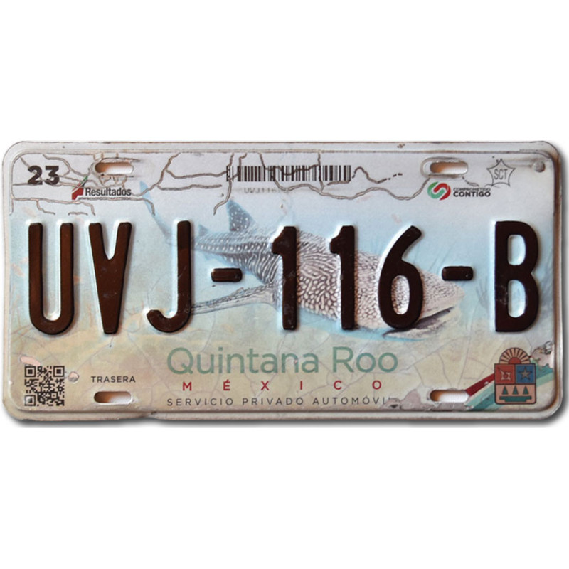 Mexická ŠPZ Quintana Roo UVJ-116-B