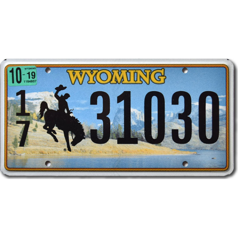 Americká ŠPZ Wyoming Country