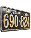 Americká ŠPZ Missouri 1939 Black 690-824