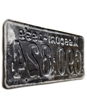 Americká ŠPZ Missouri 1939 Black 690-824