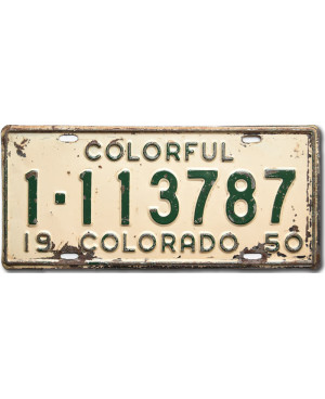 Americká ŠPZ Colorado 1950 Colorful 1-113787