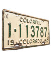 Americká ŠPZ Colorado 1950 Colorful 1-113787
